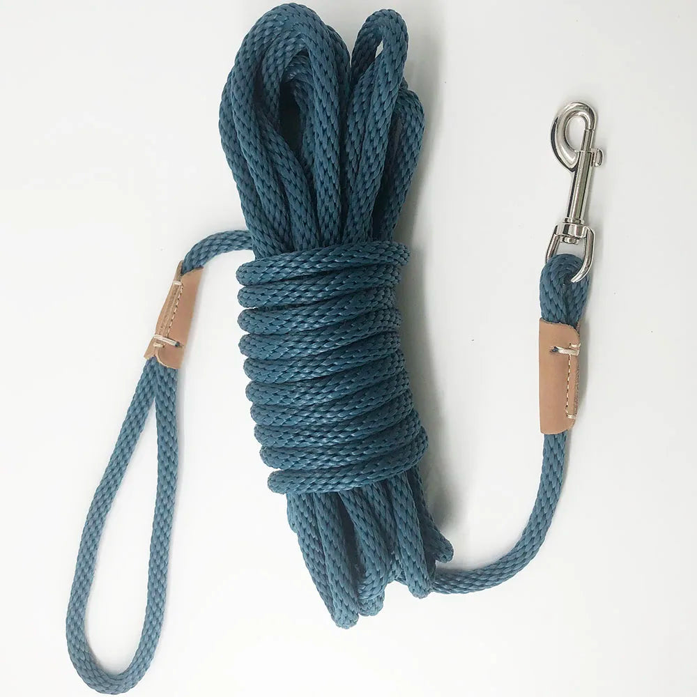 Heavy Duty Dog Training Leash | 2m 3m 5m 10m Nylon Rope Lead for Dogs