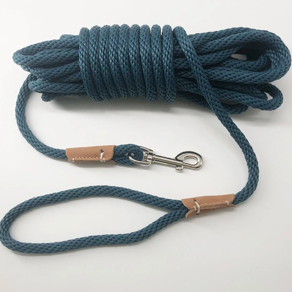 Heavy Duty Dog Training Leash | 2m 3m 5m 10m Nylon Rope Lead for Dogs