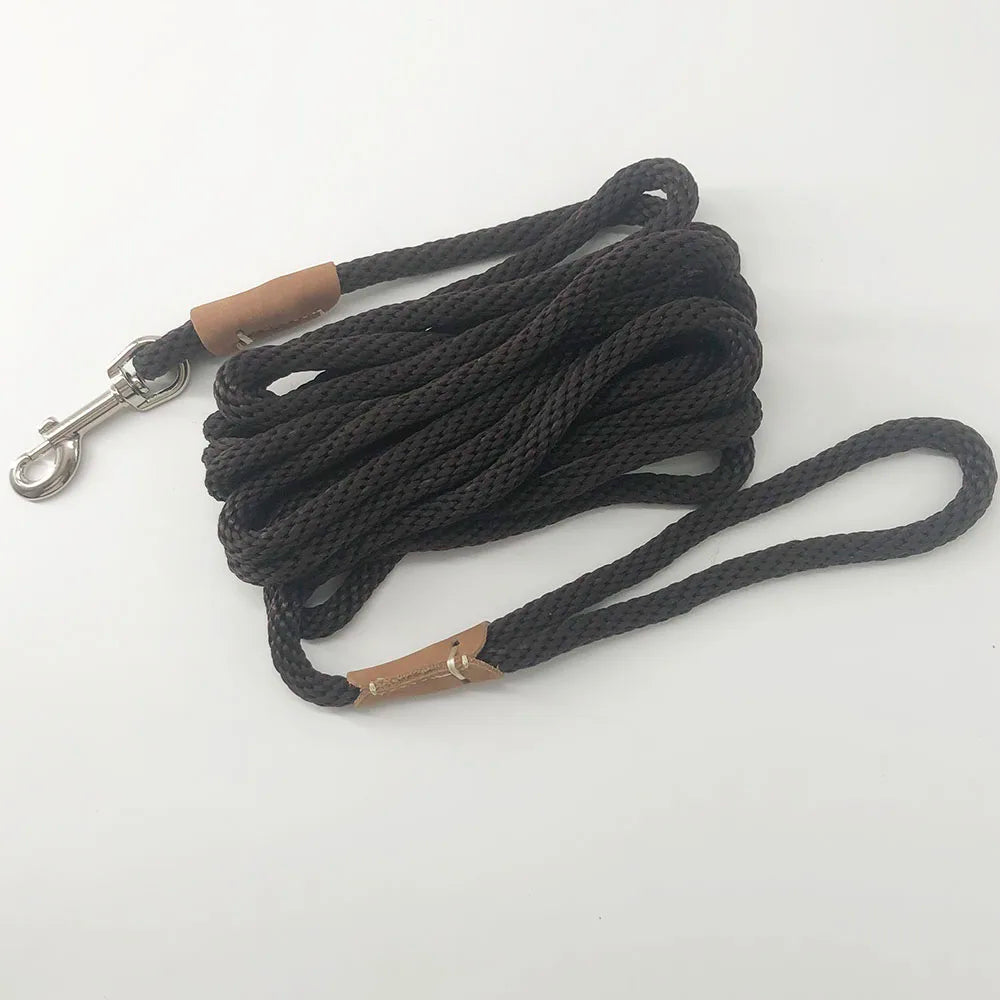 Heavy Duty Dog Training Leash | 2m 3m 5m 10m Nylon Rope Lead for Dogs