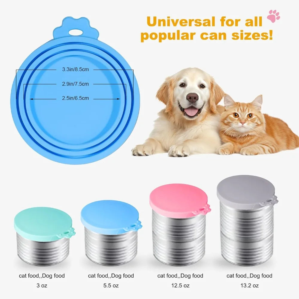 Silicone Pet Food Can Lids – Universal Reusable Can Covers (4 Colours)