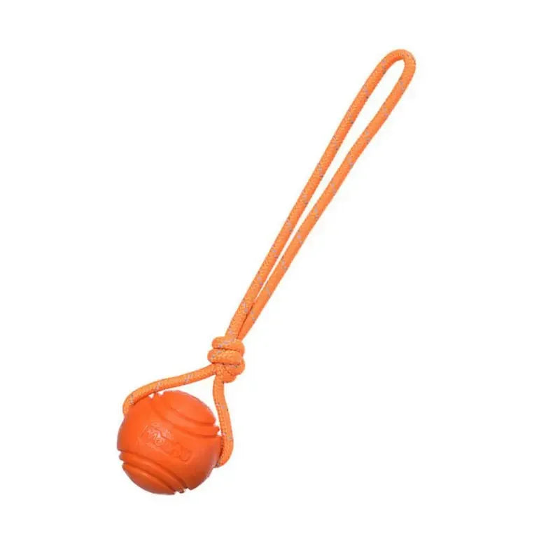Dog Training Ball on Rope | Nontoxic Cotton Fleece Interactive Toy for Dogs
