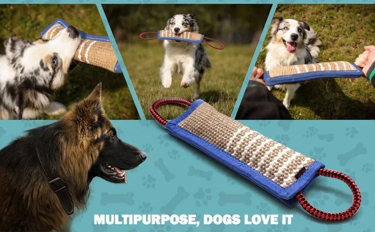 Jute Dog Chew Stick | Coarse Linen Molar Training Toy for Dogs