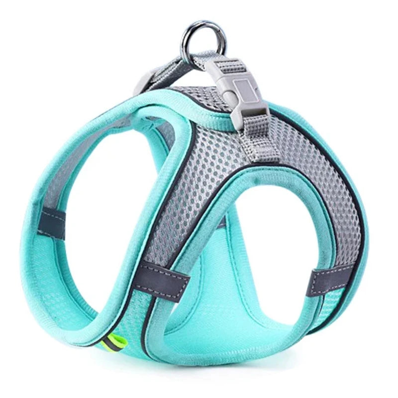 Reflective Cat & Dog Harness Vest | Breathable Adjustable Nylon Chest Harness for Small Pets