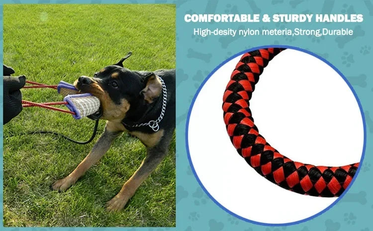 Jute Dog Chew Stick | Coarse Linen Molar Training Toy for Dogs