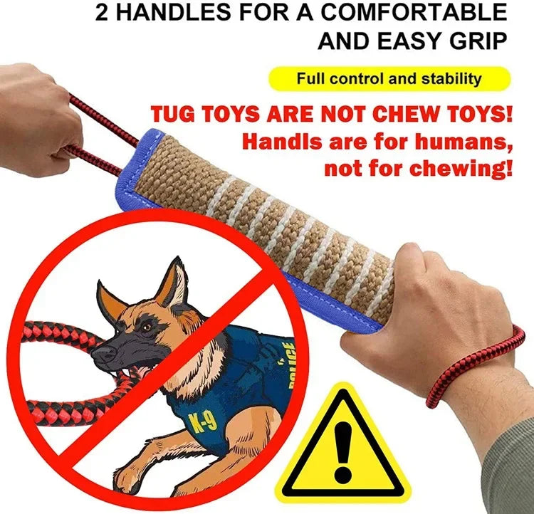 Jute Dog Chew Stick | Coarse Linen Molar Training Toy for Dogs