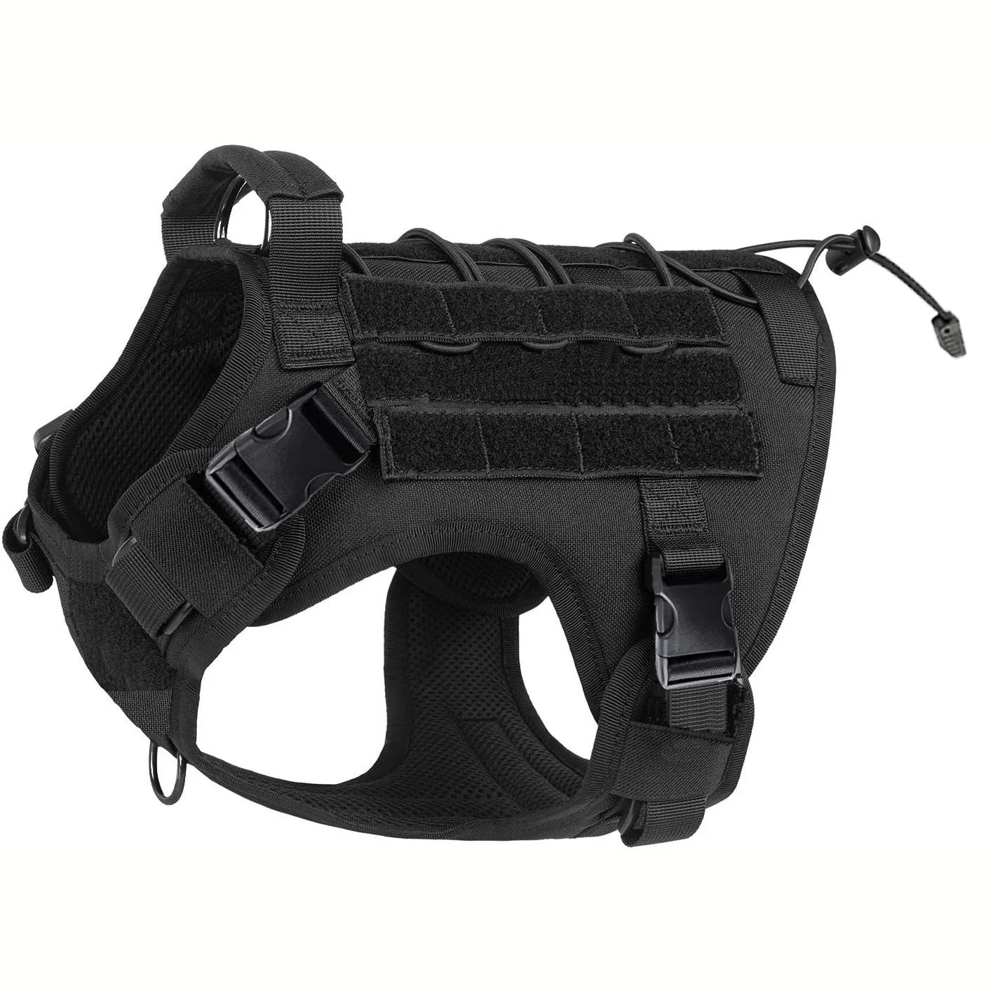Tactical Dog Harness with Handle | No-Pull Service Dog Vest with Hook & Loop Patches