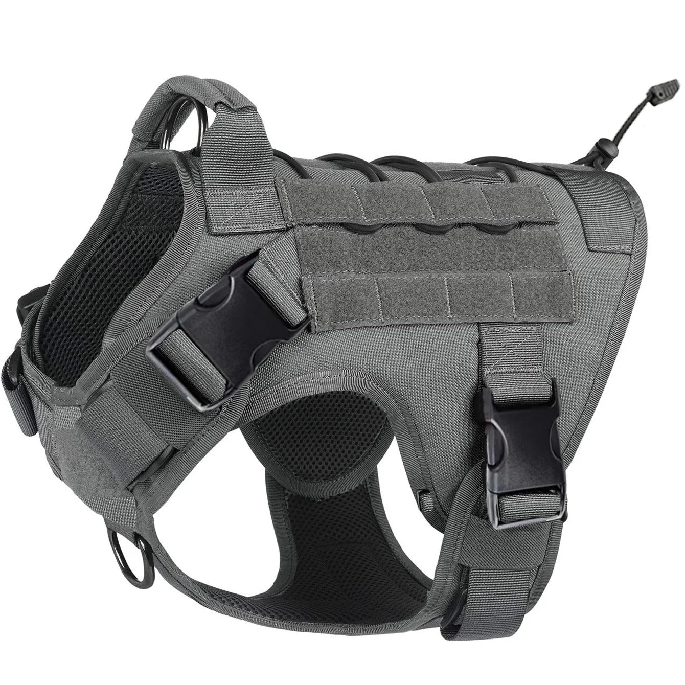 Tactical Dog Harness with Handle | No-Pull Service Dog Vest with Hook & Loop Patches