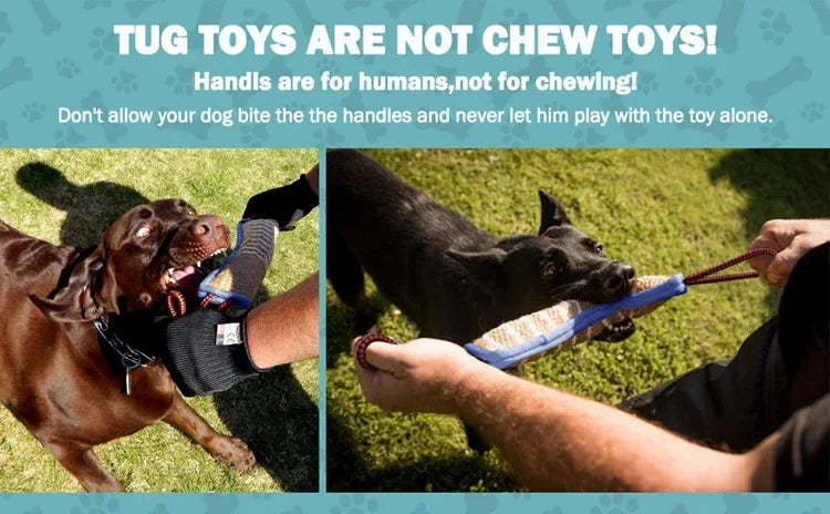 Jute Dog Chew Stick | Coarse Linen Molar Training Toy for Dogs