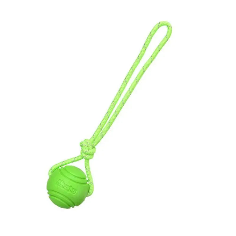 Dog Training Ball on Rope | Nontoxic Cotton Fleece Interactive Toy for Dogs