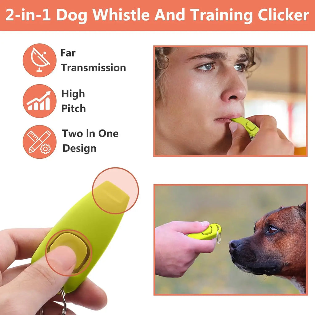 Dog Training Kit | Treat Pouch, Clicker, Silent Whistle, Poop Bags & Training Guide