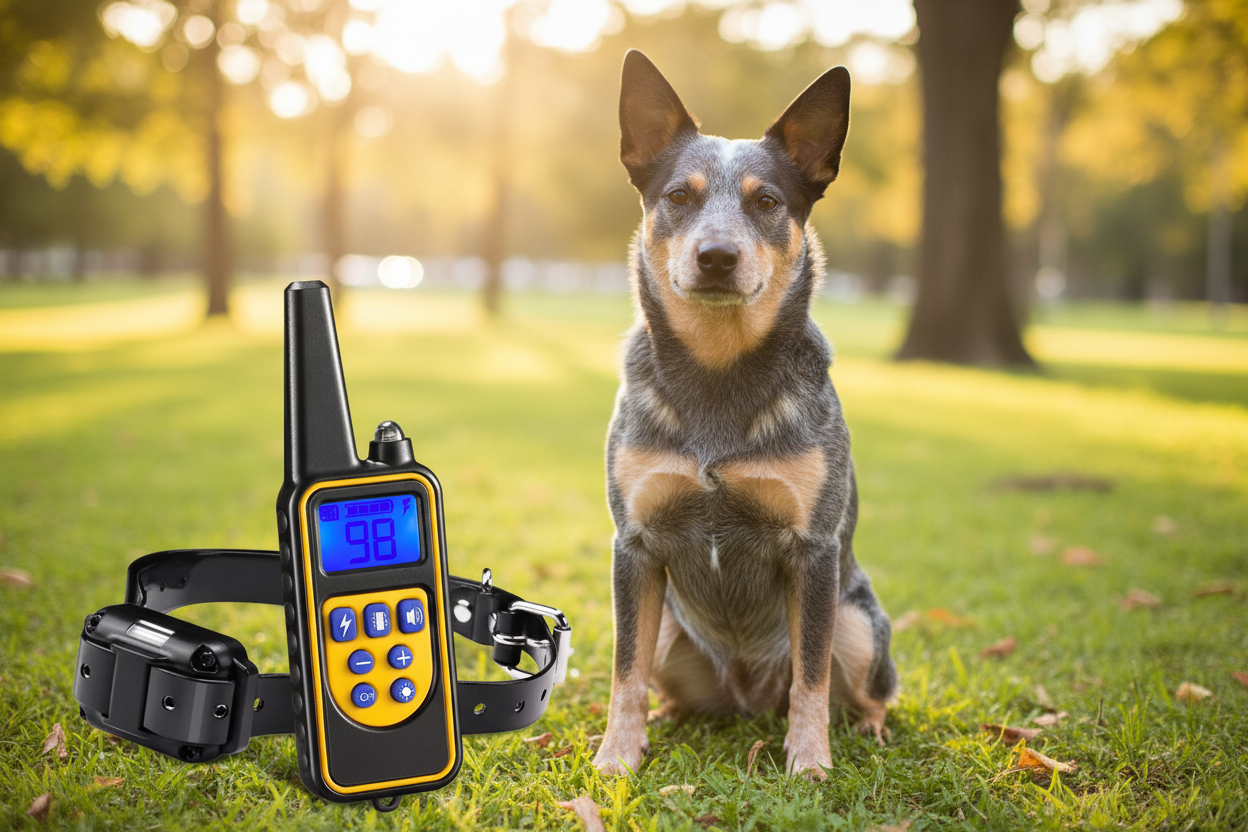 Dog Training Collar with Red Cattle Dog