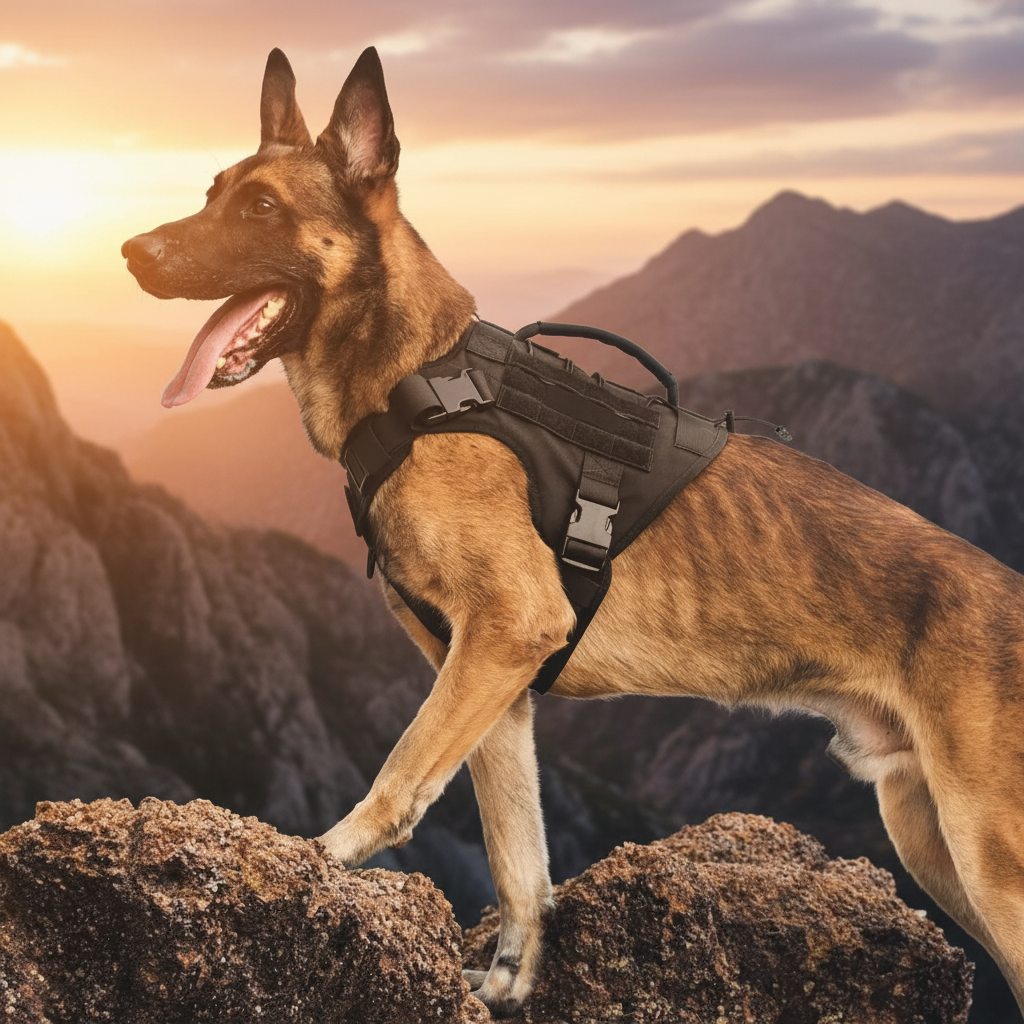 Tactical Dog Harness - Belgian Malinois Cinematic