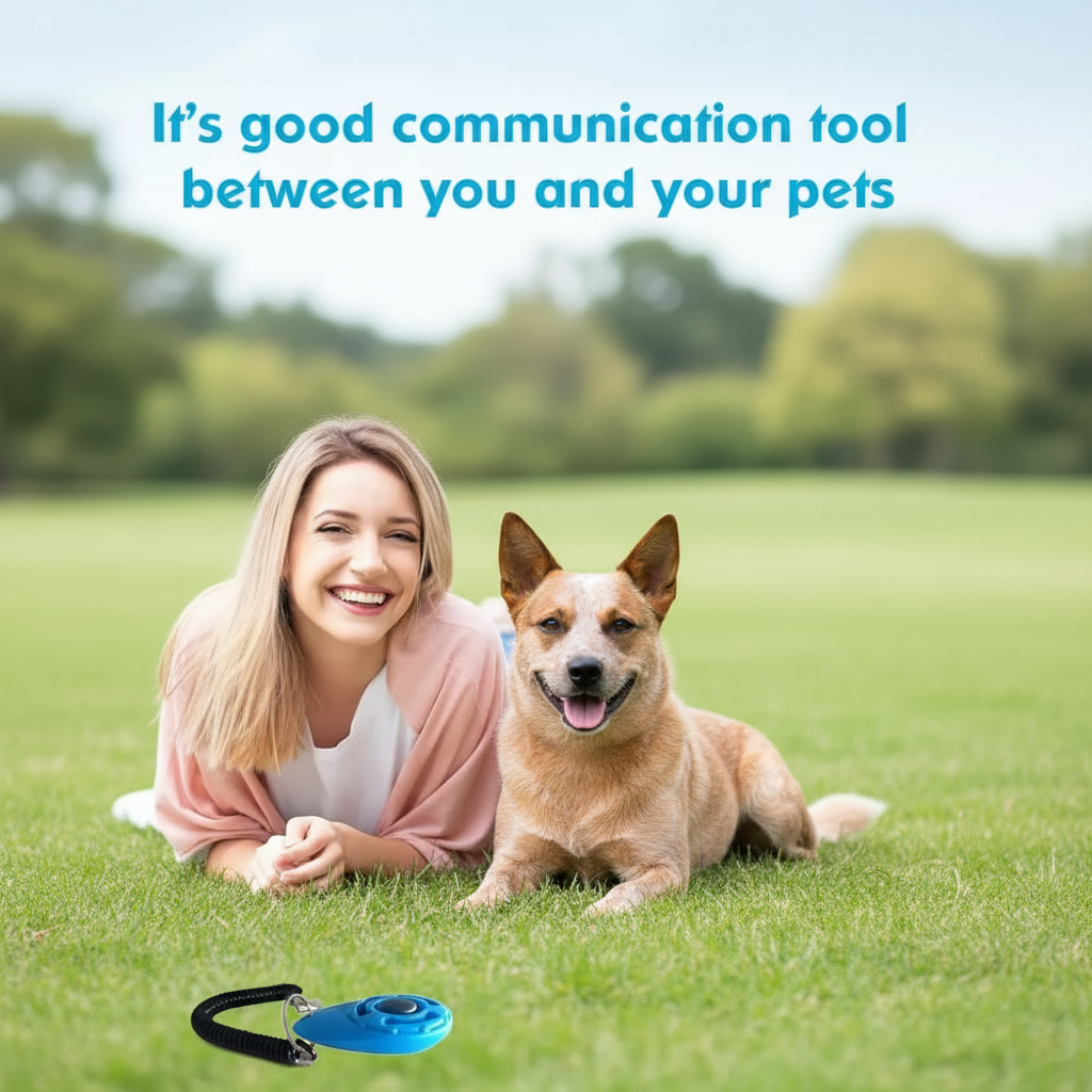 Woman with Red Heeler - Park Background